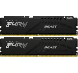 Оперативна пам'ять DDR5 32 Gb (5200 MHz) (Kit 16 Gb x 2) Kingston Fury Beast Black (KF552C36BBEK2-32)