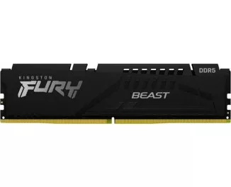 Оперативная память DDR5 32 Gb (5200 MHz) (Kit 16 Gb x 2) Kingston Fury Beast Black (KF552C36BBEK2-32)