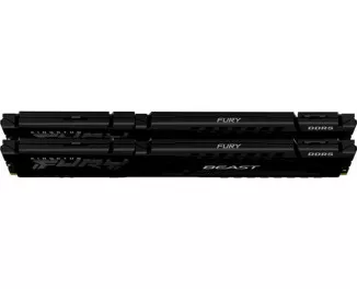 Оперативная память DDR5 32 Gb (5200 MHz) (Kit 16 Gb x 2) Kingston Fury Beast Black (KF552C36BBEK2-32)
