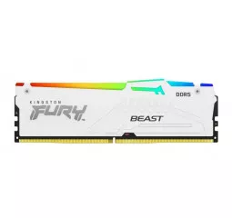 Оперативная память DDR5 32 Gb (5600 MHz) Kingston Fury Beast RGB White (KF556C40BWA-32)