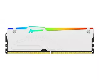 Оперативная память DDR5 32 Gb (5600 MHz) Kingston Fury Beast RGB White (KF556C40BWA-32)