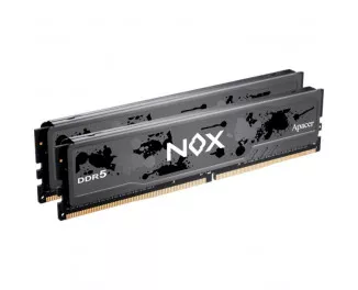 Оперативна пам'ять DDR5 32 Gb (5600 MHz) (Kit 16 Gb x 2) Apacer NOX (AH5U32G56C522MBAA-2)
