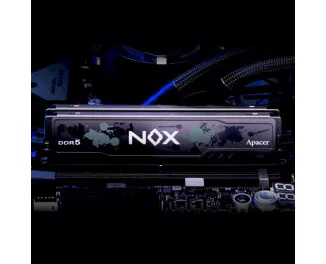 Оперативна пам'ять DDR5 32 Gb (5600 MHz) (Kit 16 Gb x 2) Apacer NOX (AH5U32G56C522MBAA-2)