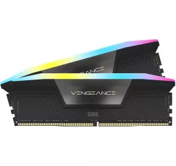 Оперативна пам'ять DDR5 32 Gb (5600 MHz) (Kit 16 Gb x 2) Corsair Vengeance RGB (CMH32GX5M2B5600C40K)