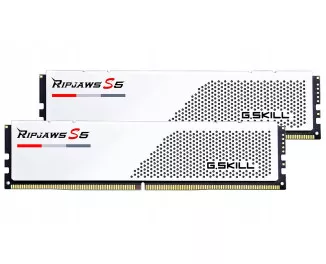 Оперативна пам'ять DDR5 32 Gb (5600 MHz) (Kit 16 Gb x 2) G.SKILL Ripjaws S5 White (F5-5600J3636C16GX2-RS5W)
