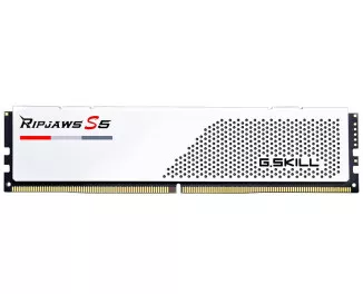 Оперативна пам'ять DDR5 32 Gb (5600 MHz) (Kit 16 Gb x 2) G.SKILL Ripjaws S5 White (F5-5600J3636C16GX2-RS5W)