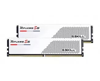 Оперативна пам'ять DDR5 32 Gb (5600 MHz) (Kit 16 Gb x 2) G.SKILL Ripjaws S5 White (F5-5600J4040C16GX2-RS5W)