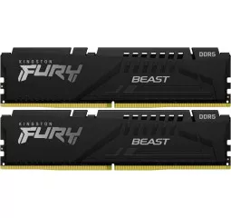 Оперативна пам'ять DDR5 32 Gb (5600 MHz) (Kit 16 Gb x 2) Kingston Fury Beast Black (KF556C40BBK2-32)