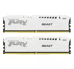 Оперативна пам'ять DDR5 32 Gb (5600 MHz) (Kit 16 Gb x 2) Kingston Fury Beast EXPO White (KF556C36BWEK2-32)