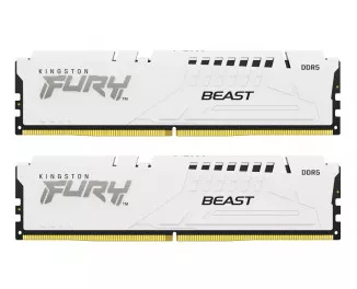 Оперативная память DDR5 32 Gb (5600 MHz) (Kit 16 Gb x 2) Kingston Fury Beast EXPO White (KF556C36BWEK2-32)