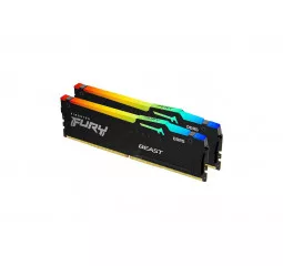 Оперативная память DDR5 32 Gb (5600 MHz) (Kit 16 Gb x 2) Kingston Fury Beast RGB AM5 Black (KF556C36BBEAK2-32)