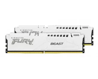 Оперативная память DDR5 32 Gb (5600 MHz) (Kit 16 Gb x 2) Kingston Fury Beast White (KF556C40BWK2-32)