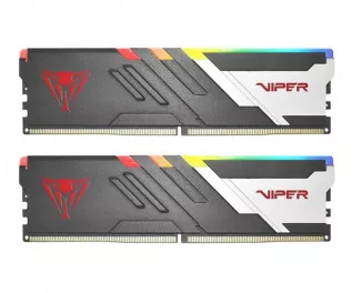 Оперативна пам'ять DDR5 32 Gb (5600 MHz) (Kit 16 Gb x 2) Patriot Viper Venom RGB (PVVR532G560C36K)