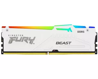 Оперативна пам'ять DDR5 32 Gb (6000 MHz) Kingston Fury Beast RGB EXPO White (KF560C30BWEA-32)