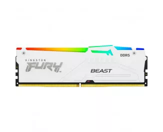 Оперативная память DDR5 32 Gb (6000 MHz) Kingston Fury Beast RGB EXPO White (KF560C36BWEA-32)
