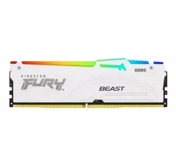 Оперативна пам'ять DDR5 32 Gb (6000 MHz) Kingston Fury Beast RGB White (KF560C40BWA-32)