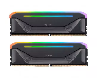 Оперативная память DDR5 32 Gb (6000 MHz) (Kit 16 Gb x 2) Apacer NOX RGB Black (AH5U32G60C622NBAA-2)