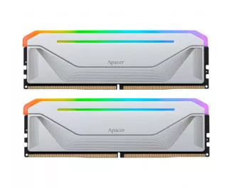 Оперативная память DDR5 32 Gb (6000 MHz) (Kit 16 Gb x 2) Apacer NOX RGB Silver (AH5U32G60C622NWAA-2)
