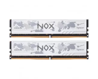 Оперативная память DDR5 32 Gb (6000 MHz) (Kit 16 Gb x 2) Apacer NOX White (AH5U32G60C622MWAA-2)