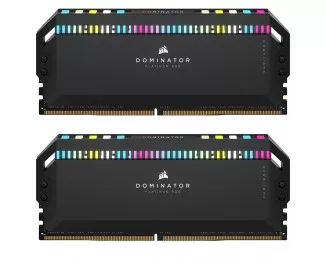 Оперативная память DDR5 32 Gb (6000 MHz) (Kit 16 Gb x 2) Corsair Dominator Platinum RGB Black (CMT32GX5M2E6000C36)