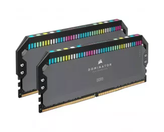 Оперативная память DDR5 32 Gb (6000 MHz) (Kit 16 Gb x 2) Corsair Dominator Platinum RGB Gray (CMT32GX5M2D6000Z36)