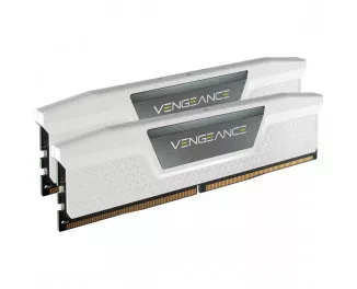 Оперативна пам'ять DDR5 32 Gb (6000 MHz) (Kit 16 Gb x 2) Corsair Vengeance AMD EXPO White (CMK32GX5M2B6000Z30W)