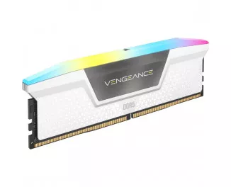 Оперативна пам'ять DDR5 32 Gb (6000 MHz) (Kit 16 Gb x 2) Corsair Vengeance AMD RGB White (CMH32GX5M2E6000Z36W)