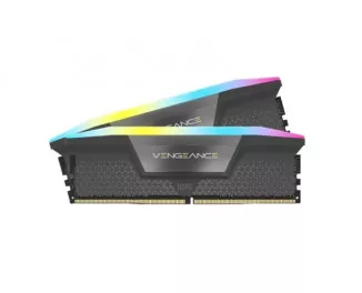 Оперативная память DDR5 32 Gb (6000 MHz) (Kit 16 Gb x 2) Corsair Vengeance RGB AMD EXPO (CMH32GX5M2B6000Z30K)