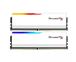 Оперативная память DDR5 32 Gb (6000 MHz) (Kit 16 Gb x 2) G.SKILL Ripjaws M5 RGB Matte White (F5-6000J3040F16GX2-RM5RW)