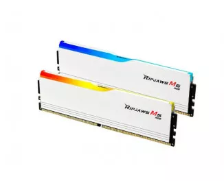 Оперативная память DDR5 32 Gb (6000 MHz) (Kit 16 Gb x 2) G.SKILL Ripjaws M5 RGB Matte White (F5-6000J3040F16GX2-RM5RW)