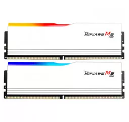 Оперативная память DDR5 32 Gb (6000 MHz) (Kit 16 Gb x 2) G.SKILL Ripjaws M5 RGB Matte White (F5-6000J3636F16GX2-RM5RW)