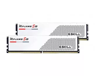 Оперативная память DDR5 32 Gb (6000 MHz) (Kit 16 Gb x 2) G.SKILL Ripjaws S5 White (F5-6000J3040F16GX2-RS5W)