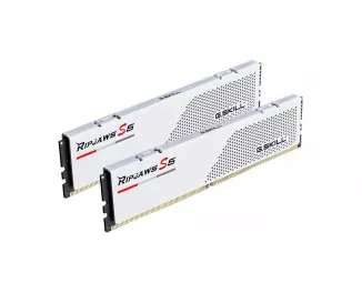 Оперативная память DDR5 32 Gb (6000 MHz) (Kit 16 Gb x 2) G.SKILL Ripjaws S5 White (F5-6000J3040F16GX2-RS5W)