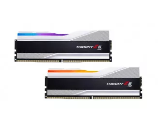 Оперативна пам'ять DDR5 32 Gb (6000 MHz) (Kit 16 Gb x 2) G.SKILL Trident Z5 RGB Silver (F5-6000J3040F16GX2-TZ5RS)