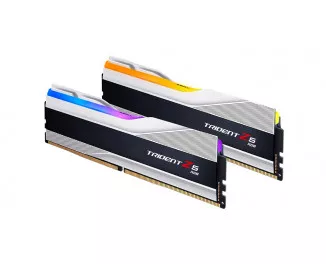 Оперативная память DDR5 32 Gb (6000 MHz) (Kit 16 Gb x 2) G.SKILL Trident Z5 RGB Silver (F5-6000J3040F16GX2-TZ5RS)
