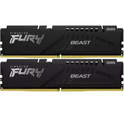 Оперативная память DDR5 32 Gb (6000 MHz) (Kit 16 Gb x 2) Kingston Fury Beast Black (KF560C36BBE2K2-32)