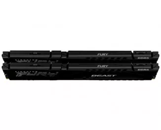 Оперативная память DDR5 32 Gb (6000 MHz) (Kit 16 Gb x 2) Kingston Fury Beast Black (KF560C36BBE2K2-32)