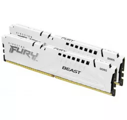 Оперативная память DDR5 32 Gb (6000 MHz) (Kit 16 Gb x 2) Kingston Fury Beast EXPO White (KF560C30BWEK2-32)