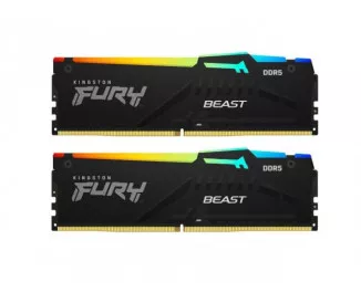 Оперативная память DDR5 32 Gb (6000 MHz) (Kit 16 Gb x 2) Kingston Fury Beast RGB EXPO (KF560C36BBE2AK2-32)