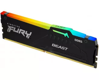 Оперативная память DDR5 32 Gb (6000 MHz) (Kit 16 Gb x 2) Kingston Fury Beast RGB (KF560C30BBAK2-32)