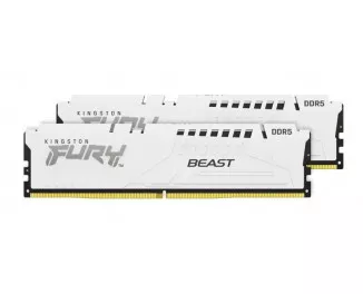 Оперативная память DDR5 32 Gb (6000 MHz) (Kit 16 Gb x 2) Kingston Fury Beast White (KF560C40BWK2-32)