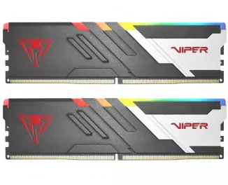 Оперативная память DDR5 32 Gb (6000 MHz) (Kit 16 Gb x 2) Patriot Viper Venom RGB (PVVR532G600C36K)