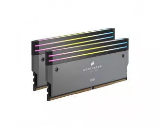 Оперативна пам'ять DDR5 32 Gb (6000 MHz) (Kit 16 Gb x 2) Сorsair Dominator Titanium RGB (CMP32GX5M2B6000Z30)