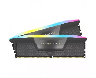 Оперативна пам'ять DDR5 32 Gb (6400 MHz) (Kit 16 Gb x 2) Corsair Vengeance RGB AMD EXPO (CMH32GX5M2B6400Z32)