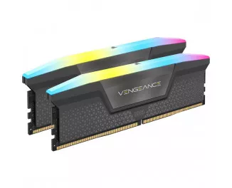 Оперативная память DDR5 32 Gb (6400 MHz) (Kit 16 Gb x 2) Corsair Vengeance RGB AMD EXPO (CMH32GX5M2B6400Z32)
