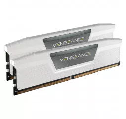 Оперативная память DDR5 32 Gb (6400 MHz) (Kit 16 Gb x 2) Corsair Vengeance White (CMK32GX5M2B6400C32W)