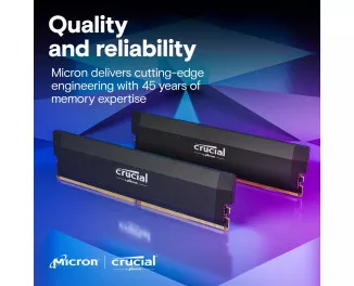 Оперативная память DDR5 32 Gb (6400 MHz) (Kit 16 Gb x 2) Crucial Pro Overclocking (CP2K16G64C38U5B)