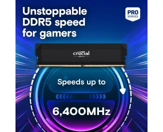 Оперативная память DDR5 32 Gb (6400 MHz) (Kit 16 Gb x 2) Crucial Pro Overclocking (CP2K16G64C38U5B)