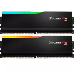 Оперативна пам'ять DDR5 32 Gb (6400 MHz) (Kit 16 Gb x 2) G.SKILL Ripjaws M5 RGB Matte Black (F5-6400J3648F16GX2-RM5RK)