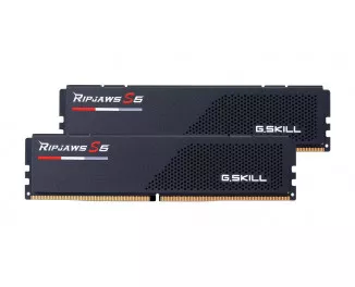 Оперативна пам'ять DDR5 32 Gb (6400 MHz) (Kit 16 Gb x 2) G.SKILL Ripjaws S5 Black (F5-6400J3239G16GX2-RS5K)